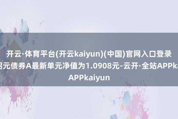 开云·体育平台(开云kaiyun)(中国)官网入口登录南边昭元债券A最新单元净值为1.0908元-云开·全站APPkaiyun
