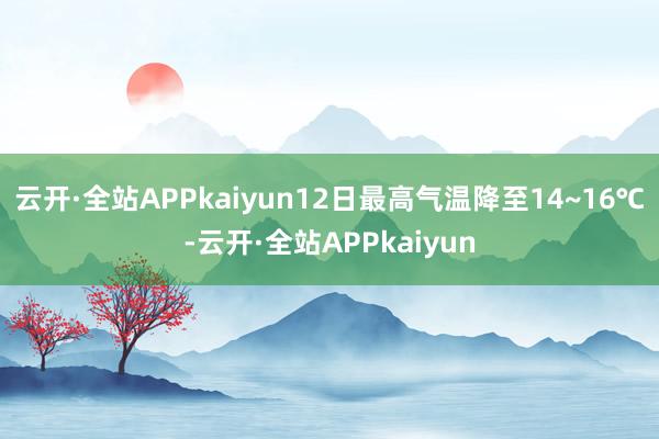 云开·全站APPkaiyun12日最高气温降至14~16℃-云开·全站APPkaiyun