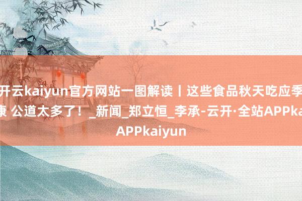 开云kaiyun官方网站一图解读丨这些食品秋天吃应季又健康 公道太多了！_新闻_郑立恒_李承-云开·全站APPkaiyun