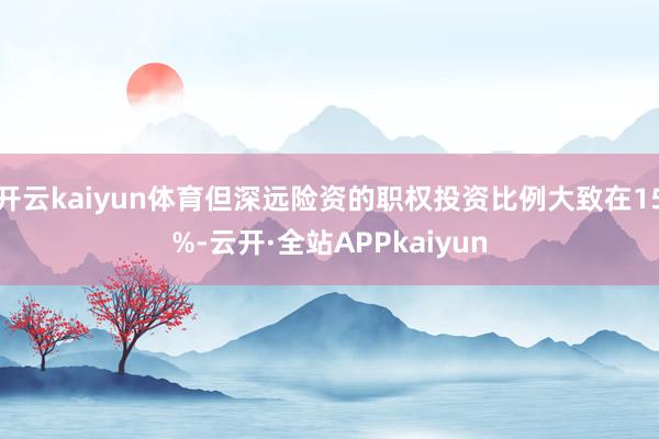 开云kaiyun体育但深远险资的职权投资比例大致在15%-云开·全站APPkaiyun