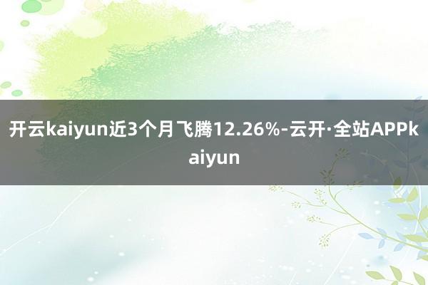 开云kaiyun近3个月飞腾12.26%-云开·全站APPkaiyun