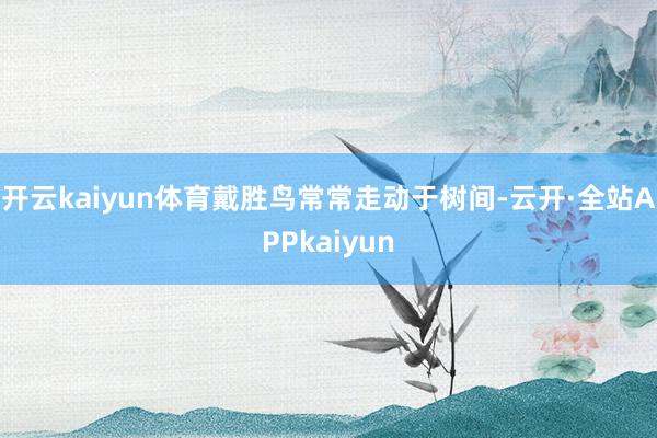 开云kaiyun体育戴胜鸟常常走动于树间-云开·全站APPkaiyun