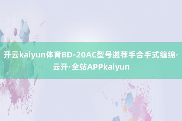 开云kaiyun体育BD-20AC型号遴荐手合手式缠绵-云开·全站APPkaiyun